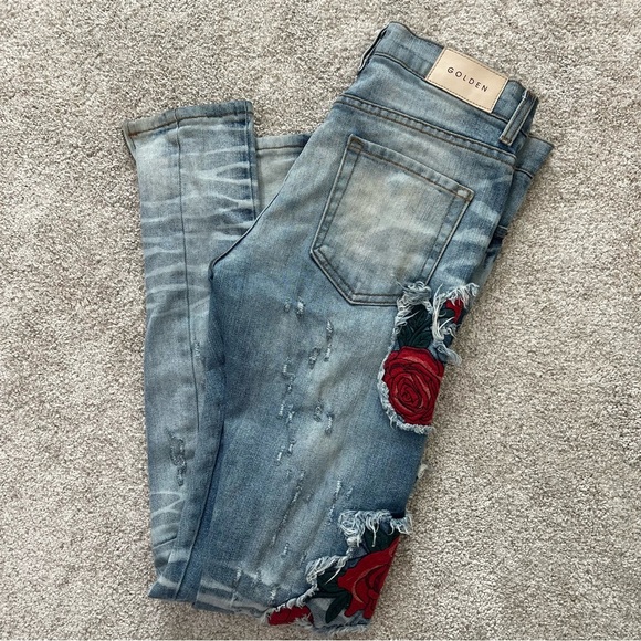 Golden Jeans Men Distressed Jeans Sz 30 - Picture 14 of 14